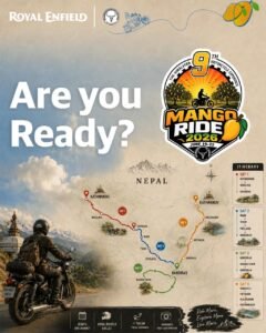Affiche de la balade à moto Mango Ride