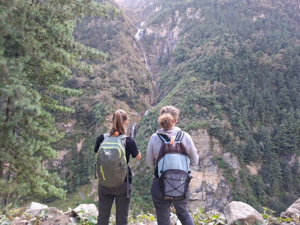 chute d'eau manang Marsyangdi